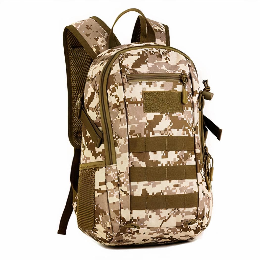 Sac à dos enfant tactique militaire 12L - marron