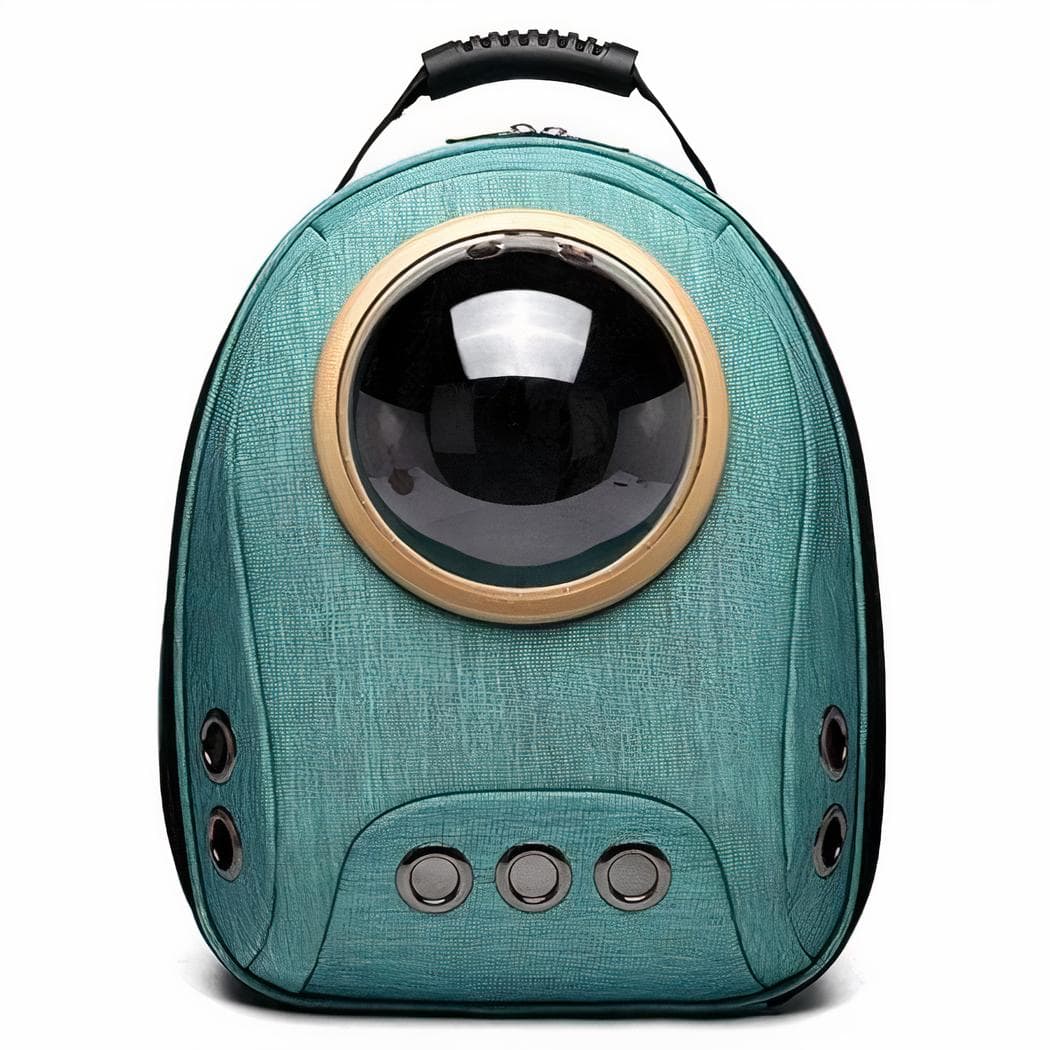 Petit sac à dos chat avec fenêtre transparente - vert