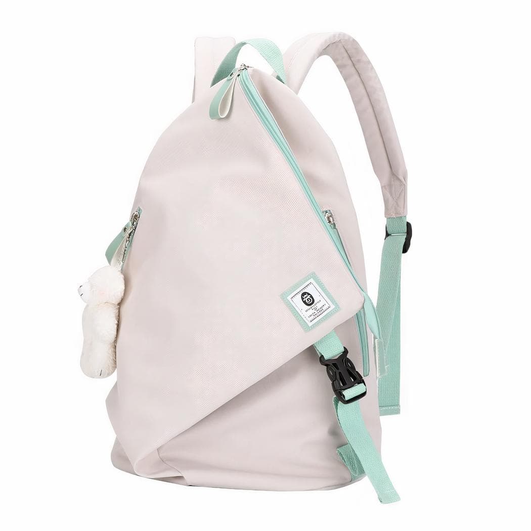 Sac à dos femme personnalisé en coton - blanc