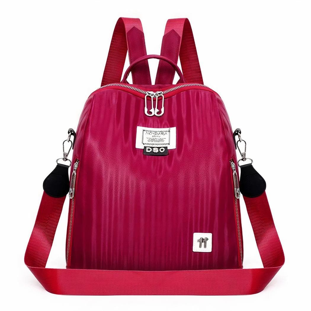 Sac à dos pour ordinateur portable étanche femme - rouge