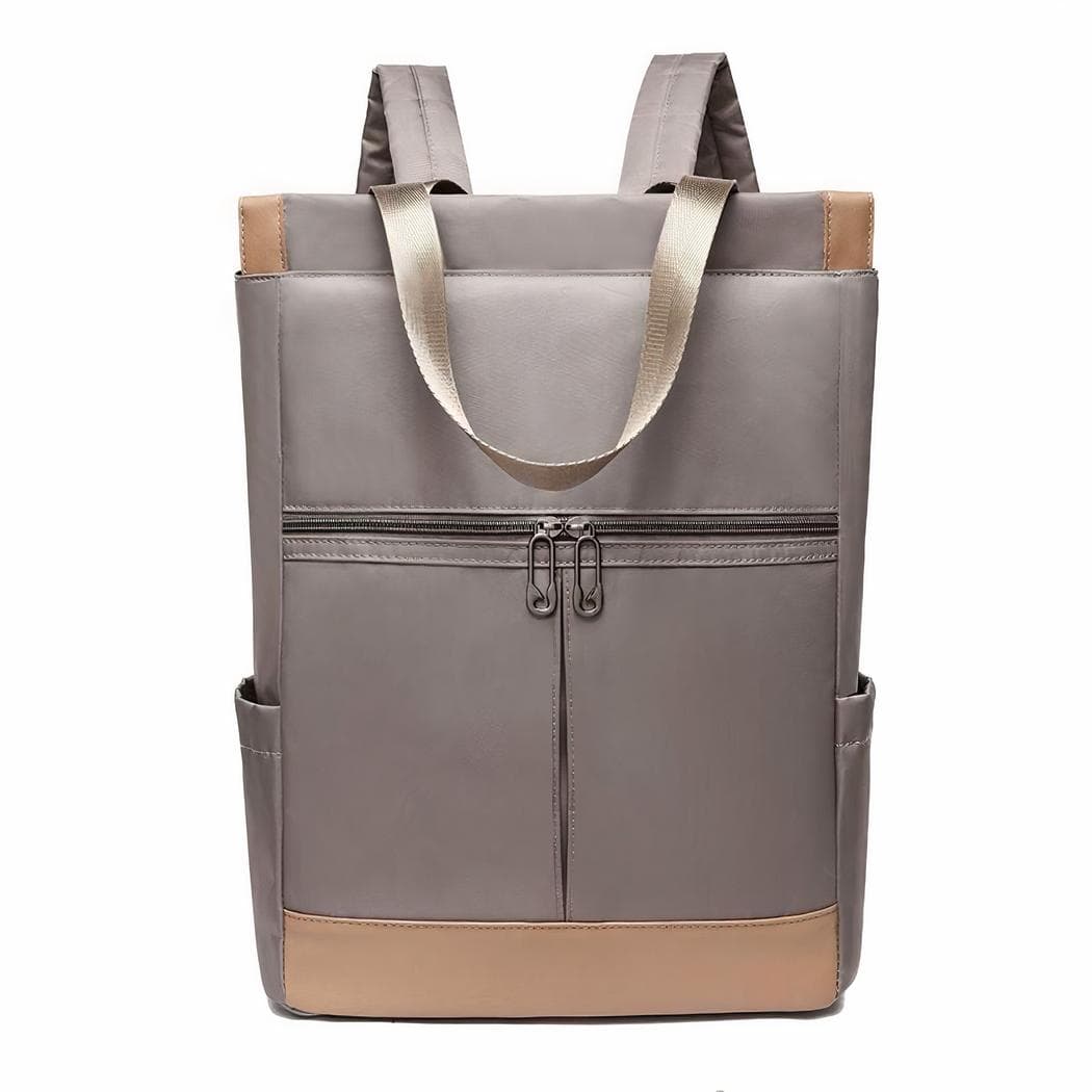 Sac à dos ordinateur couleurs tendances étanche et pratique - gris