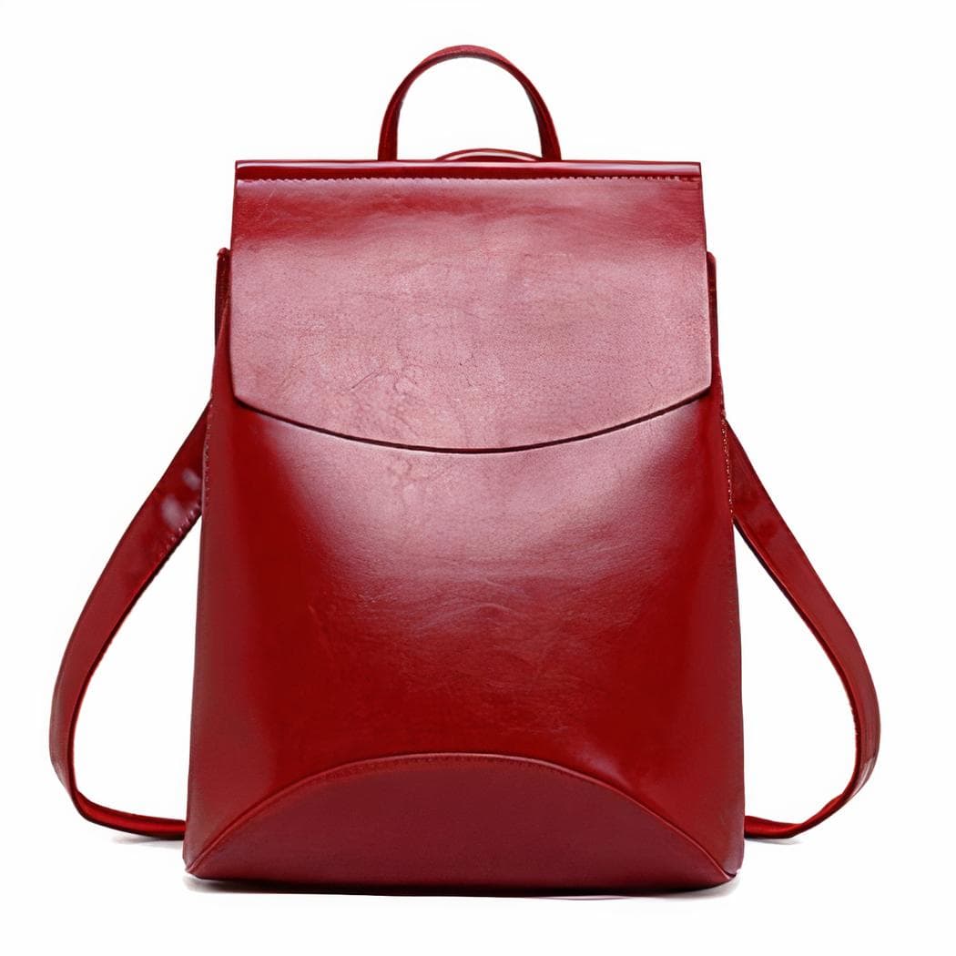 Petit sac à dos vintage rectangulaire - rouge