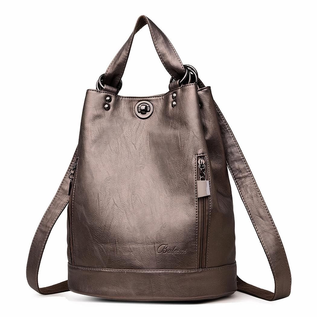 Sac à dos vintage bourse - gris