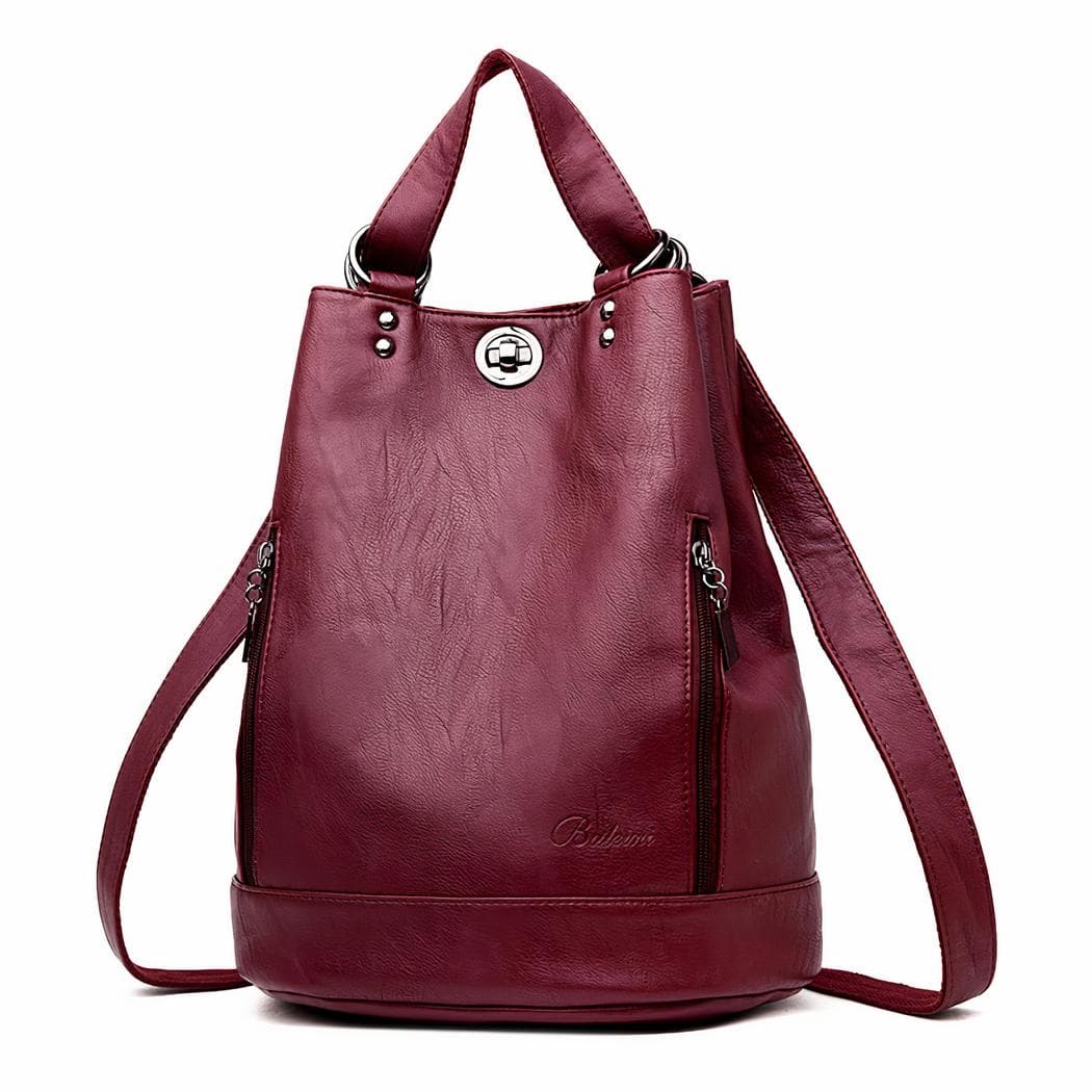 Sac à dos vintage bourse - rouge