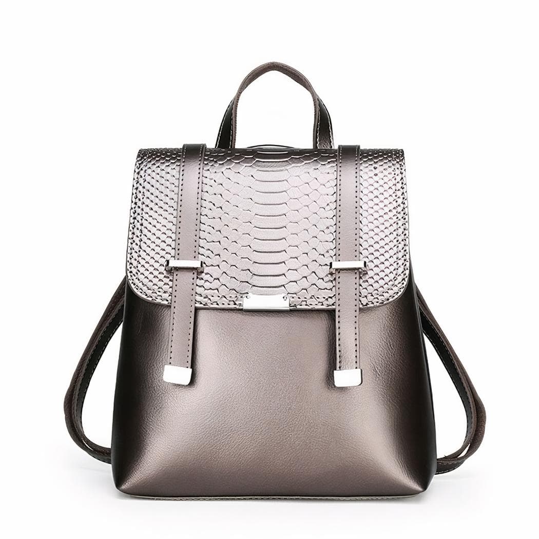 Sac à dos vintage écaillé - gris