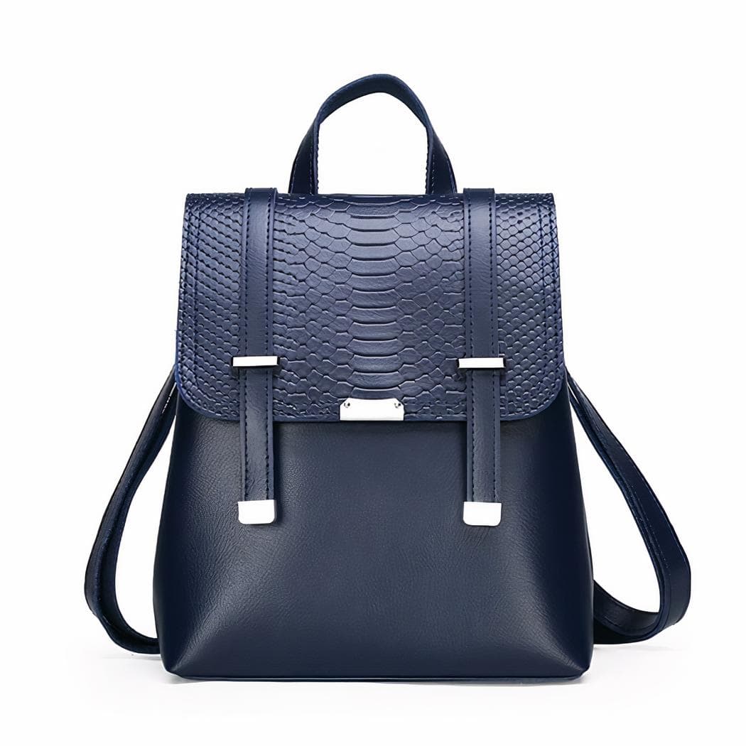 Sac à dos vintage écaillé - bleu