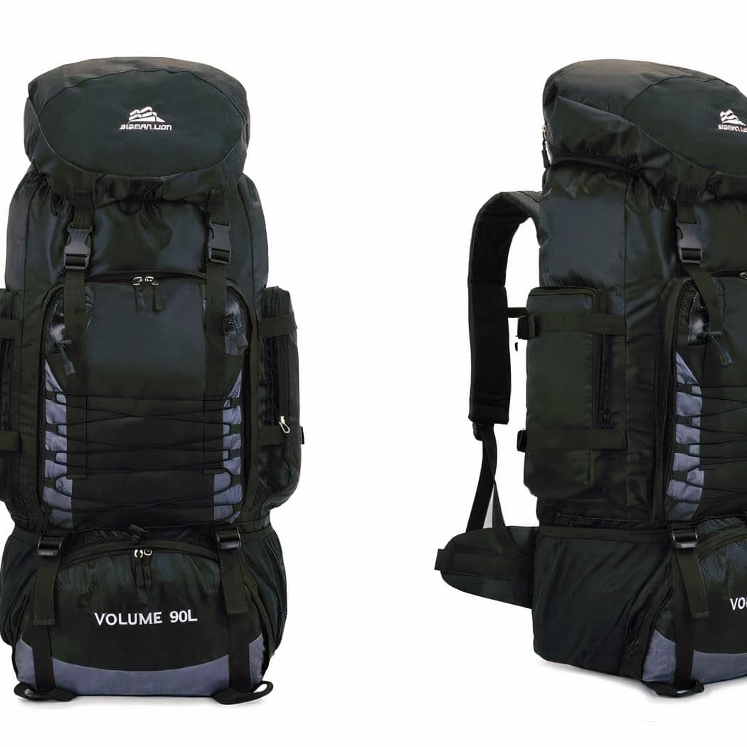Grand sac à dos randonnée multipoche et ergonomique - noir