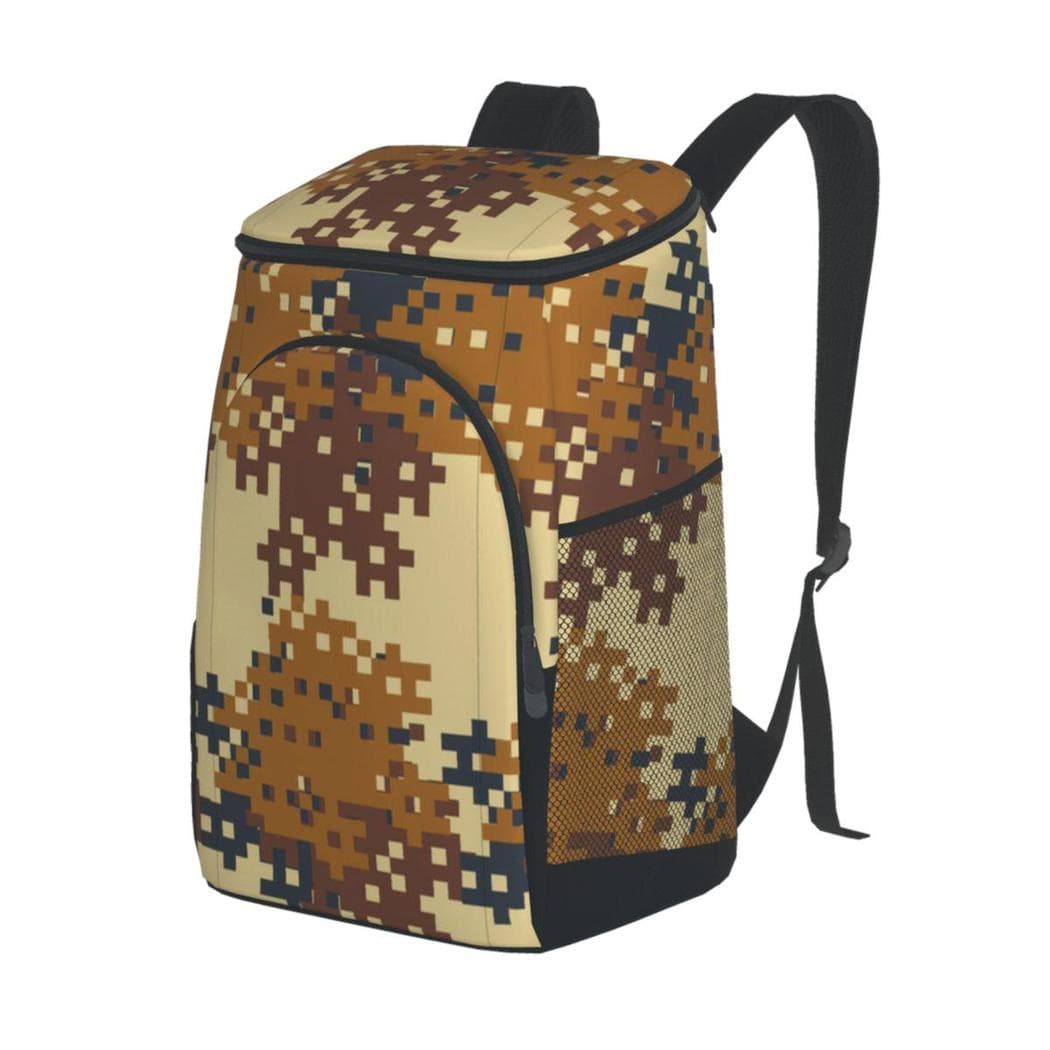 Sac à dos isotherme glacière style militaire - marron