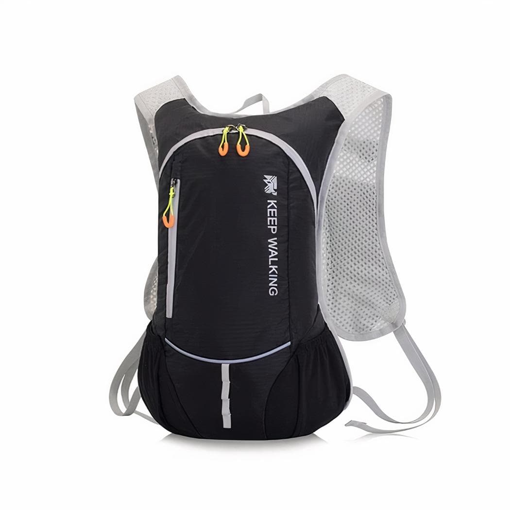 Sac à dos de sport style épuré mixte - noir