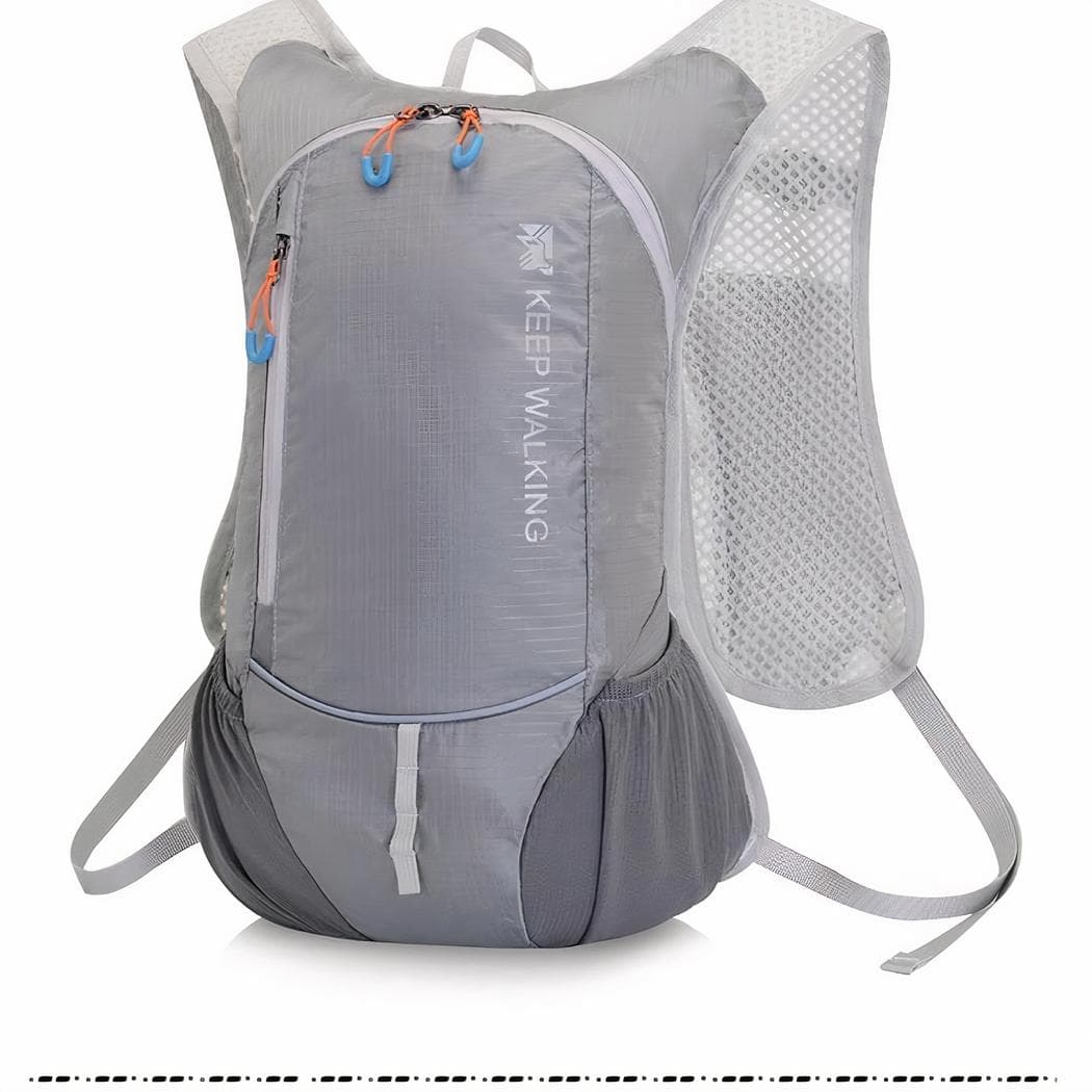 Sac à dos de sport style épuré mixte - gris