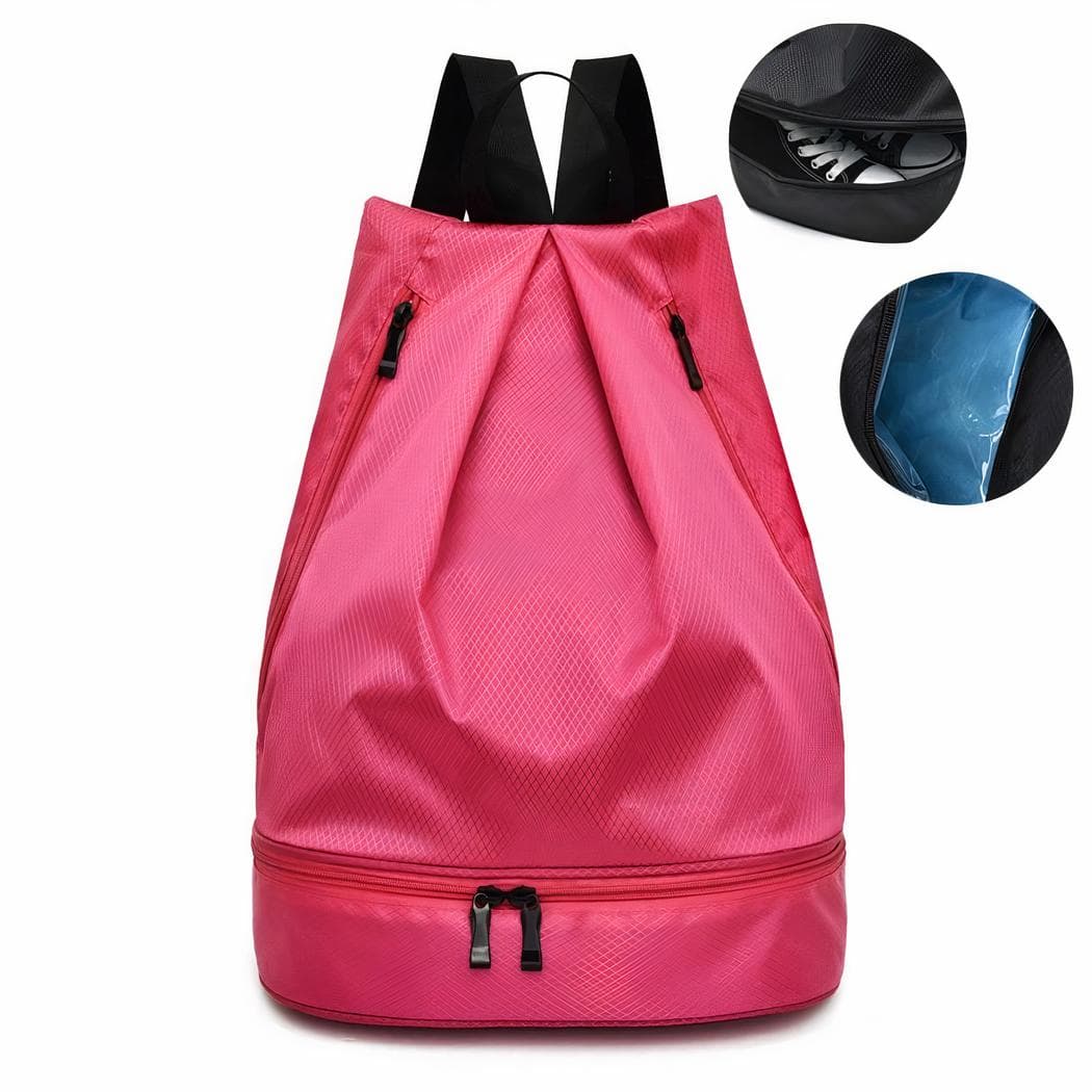 Sac à dos de natation étanche et pratique - rose