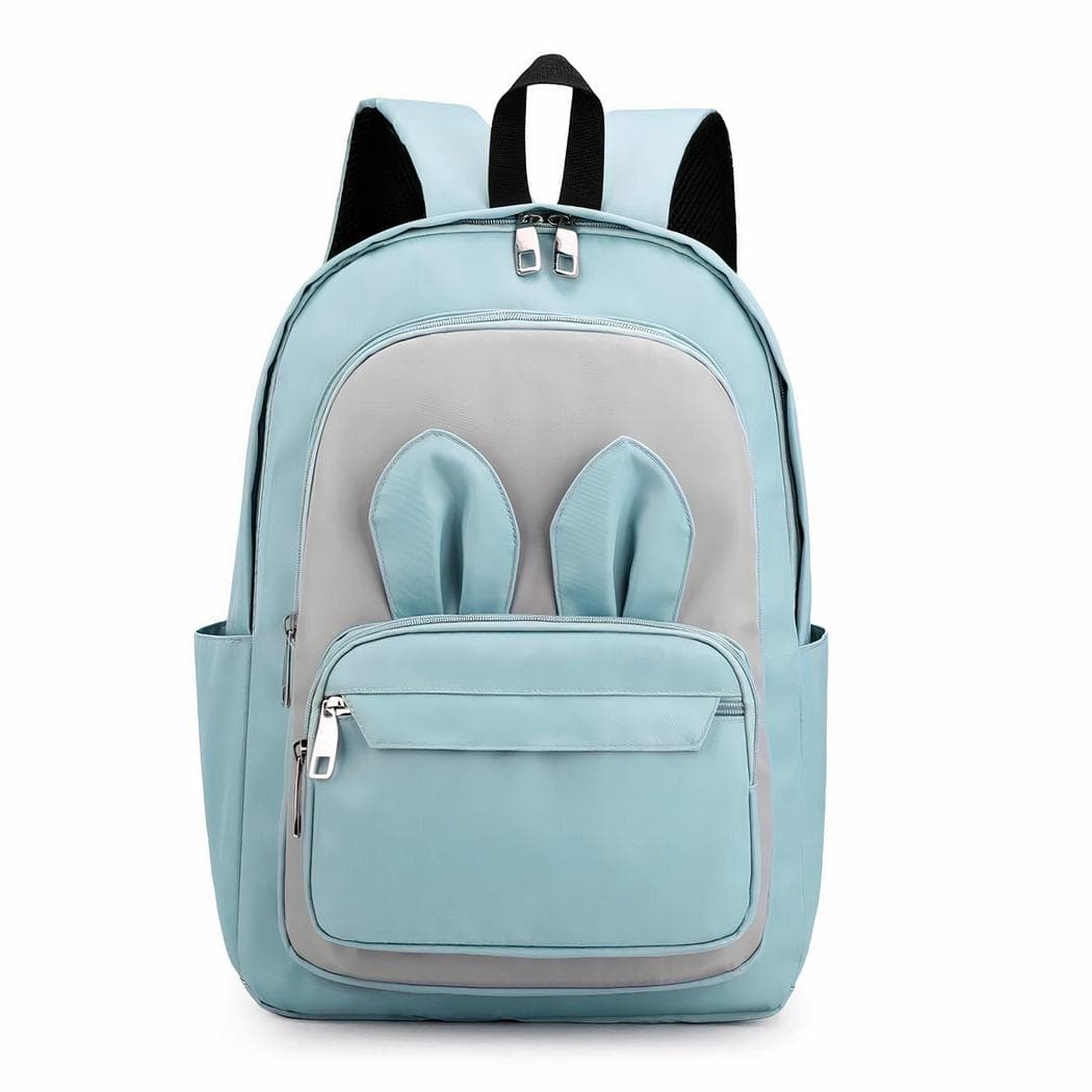 Sac à dos pour fille avec oreilles de lapin - bleu