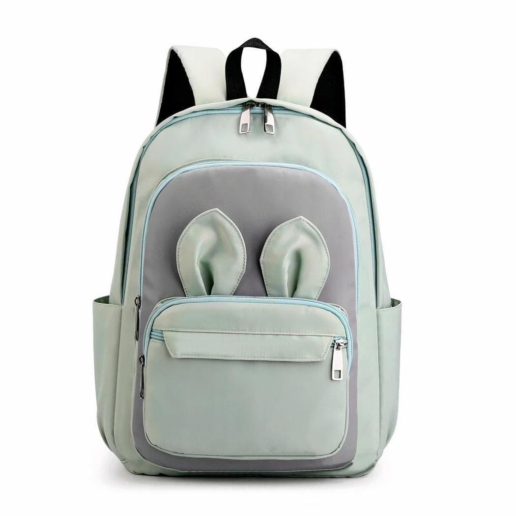 Sac à dos pour fille avec oreilles de lapin - vert