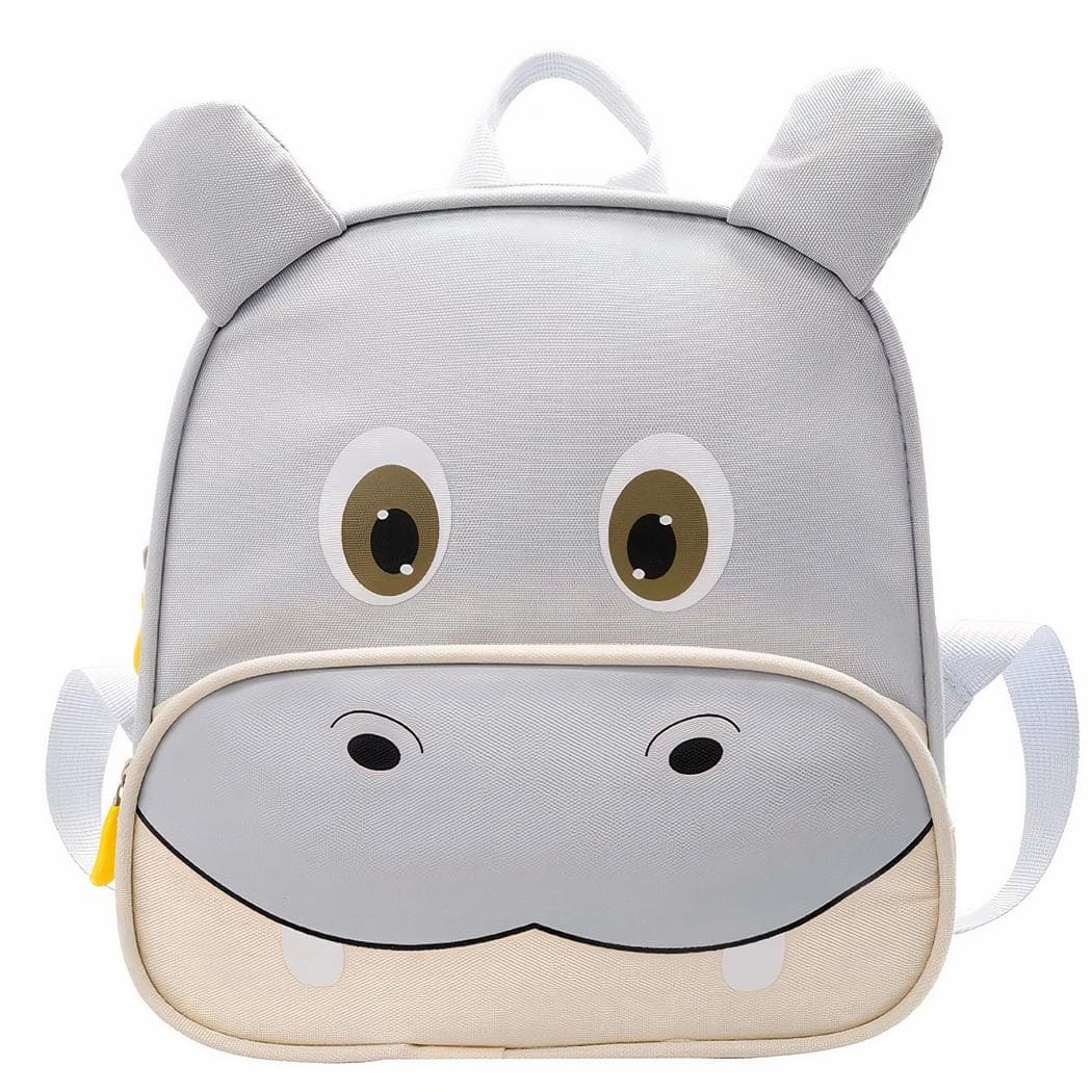 Sac à dos hippopotame pour enfant - gris