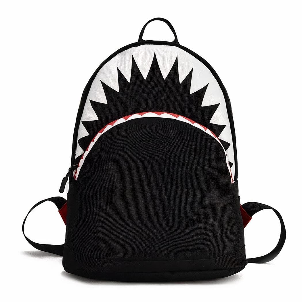 Petit sac à dos requin effet 3D - noir,s