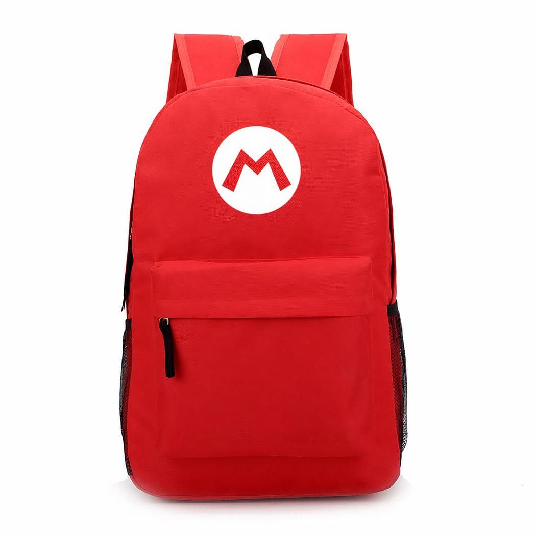 Sac à dos Super Mario couleur unie - rouge