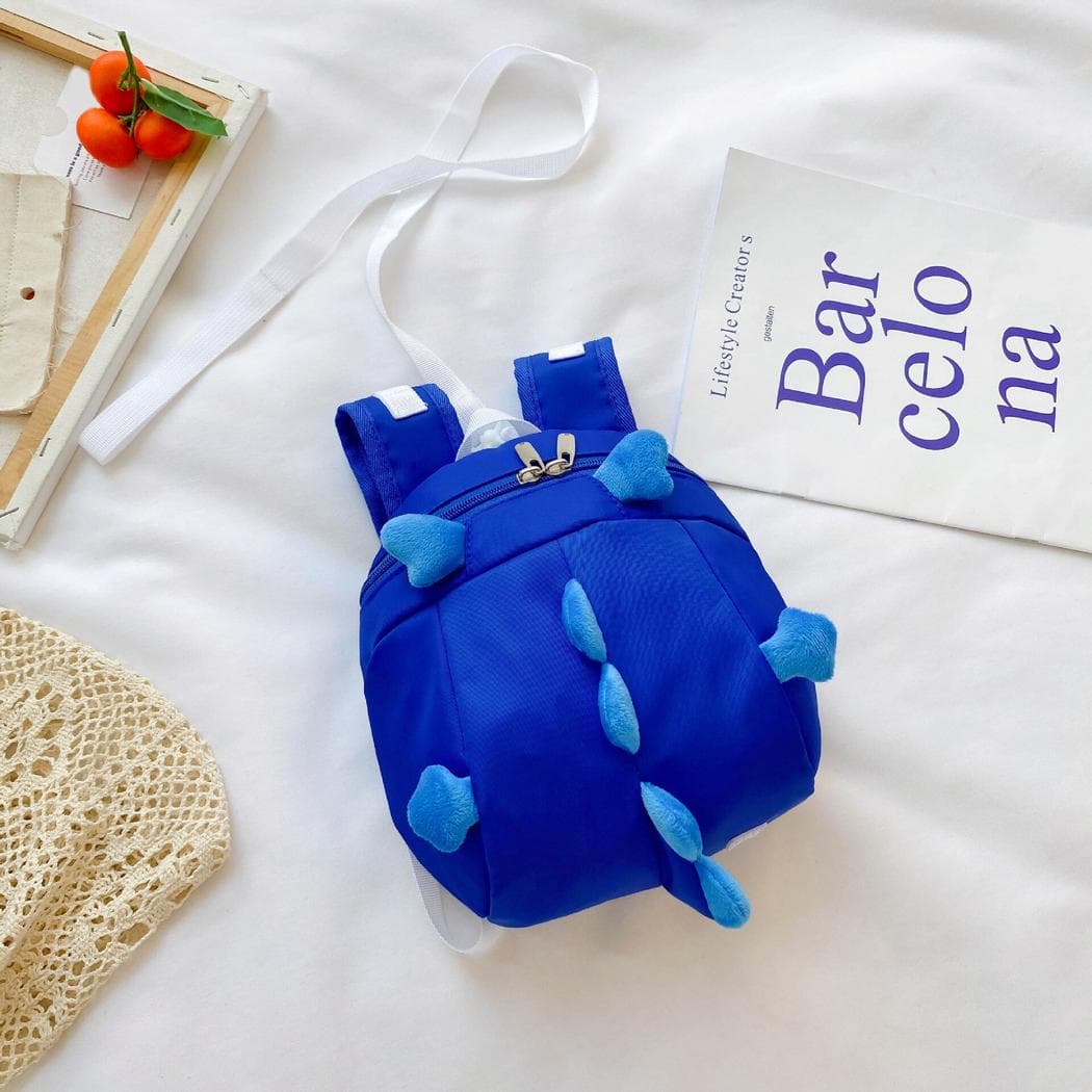 Sac à dos préscolaire forme dinosaure - bleu-fonce