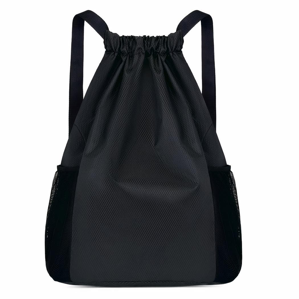 Sac à dos en nylon sport mixte - noir