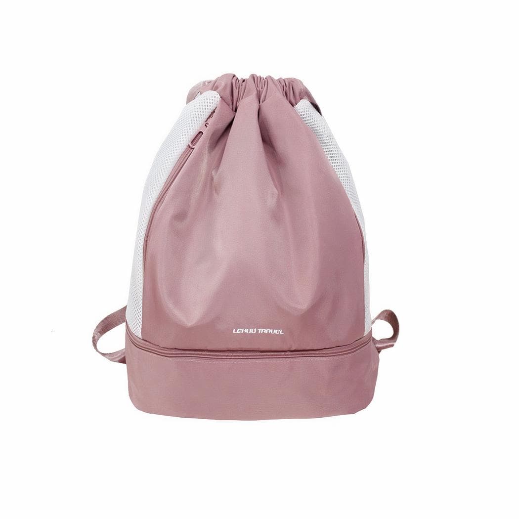 Sac à dos de sport étanche avec rangement chaussures - rose