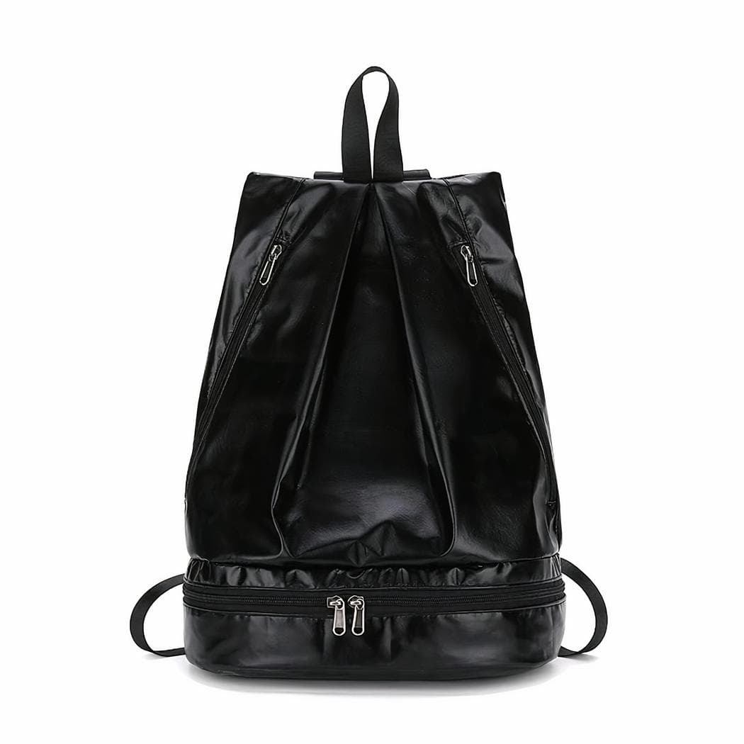 Sac à dos de sport imperméable irisé pour femmes - noir