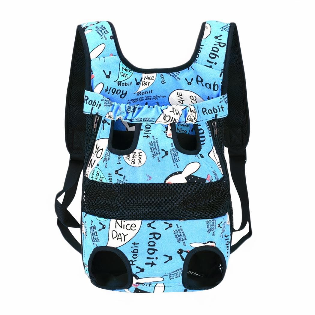 Sac à dos transport réglable pour chien et chat - bleu,xl