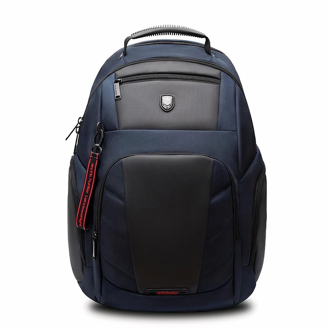 Sac à dos de grande capacité avec chargeur USB - bleu