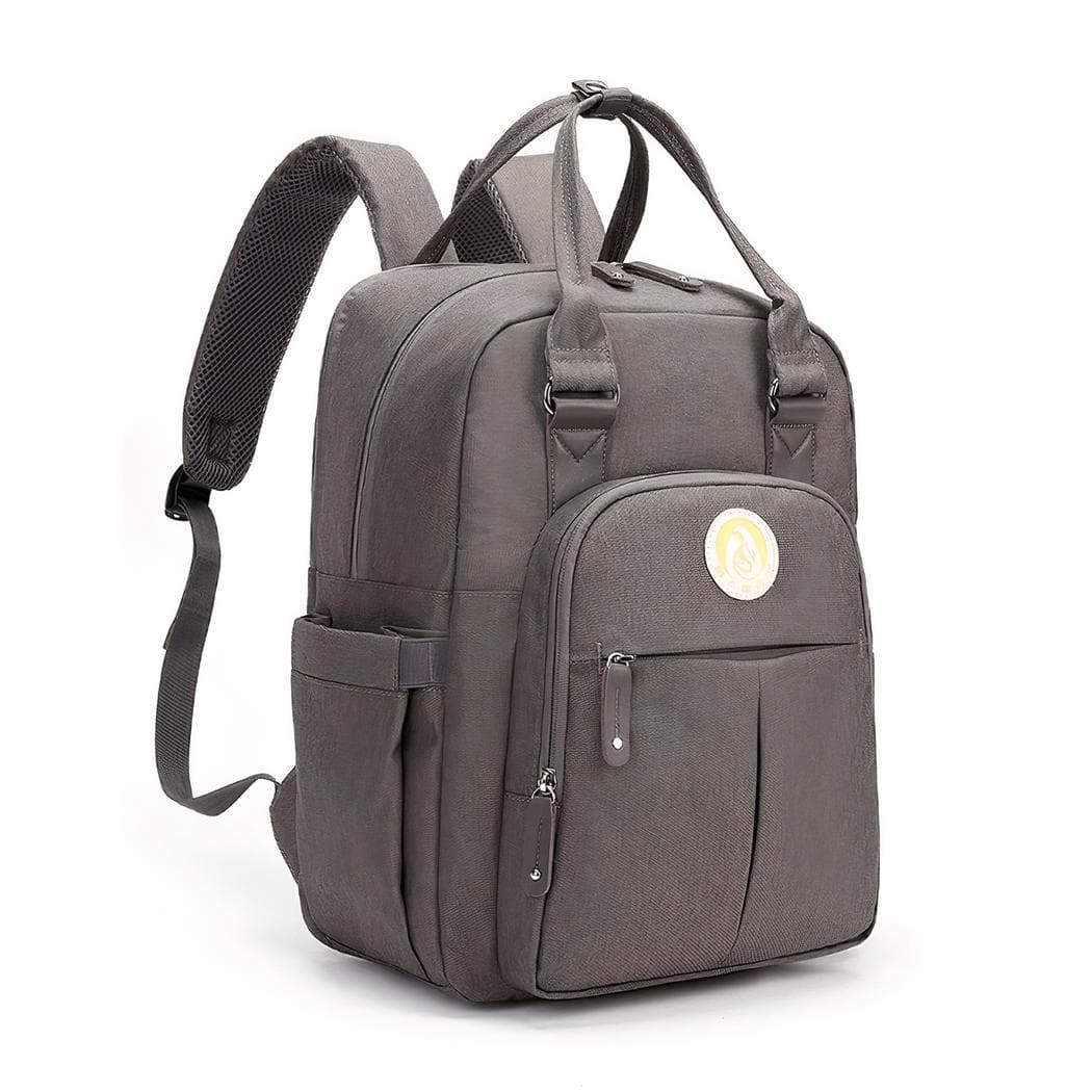 Sac à langer polyvalent beige ou marron - marron