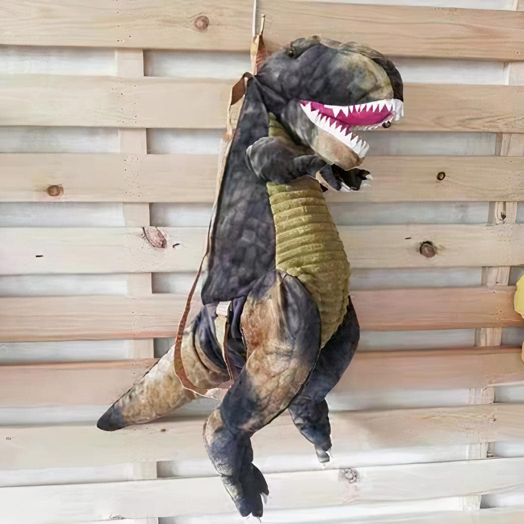 Sac à dos original d'un dinosaure en 3D - marron