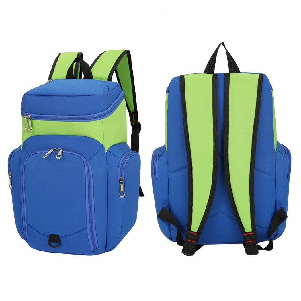 Sac à dos sport multipoche pour ballon - bleu