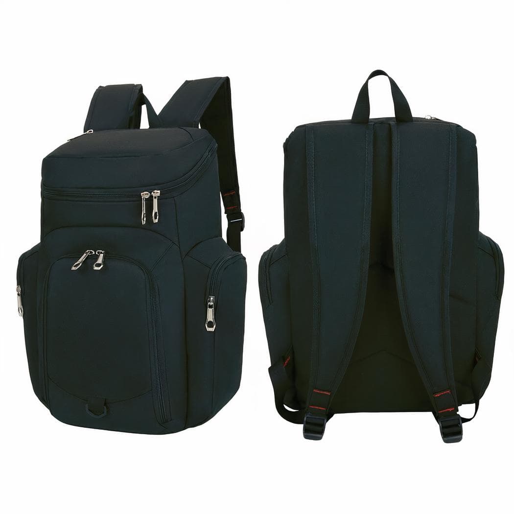 Sac à dos sport multipoche pour ballon - noir