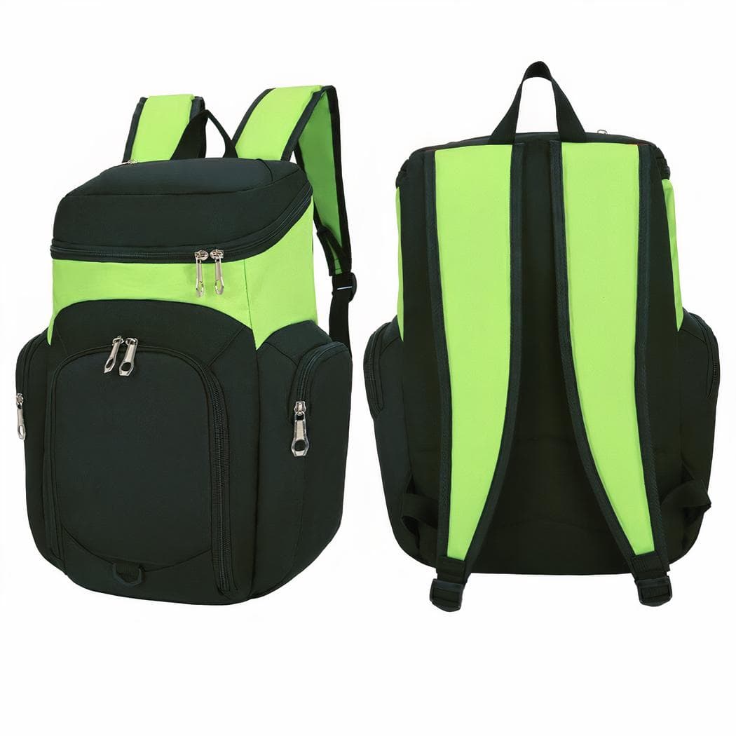 Sac à dos sport multipoche pour ballon - vert