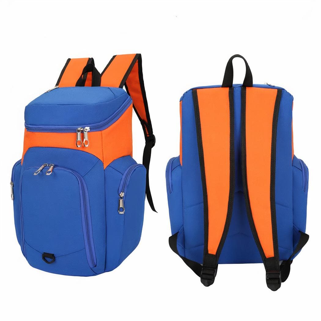Sac à dos sport multipoche pour ballon - orange