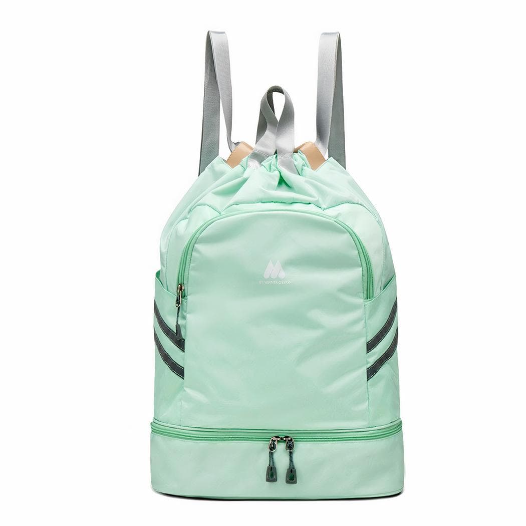 Sac à dos natation avec compartiment chaussures - vert