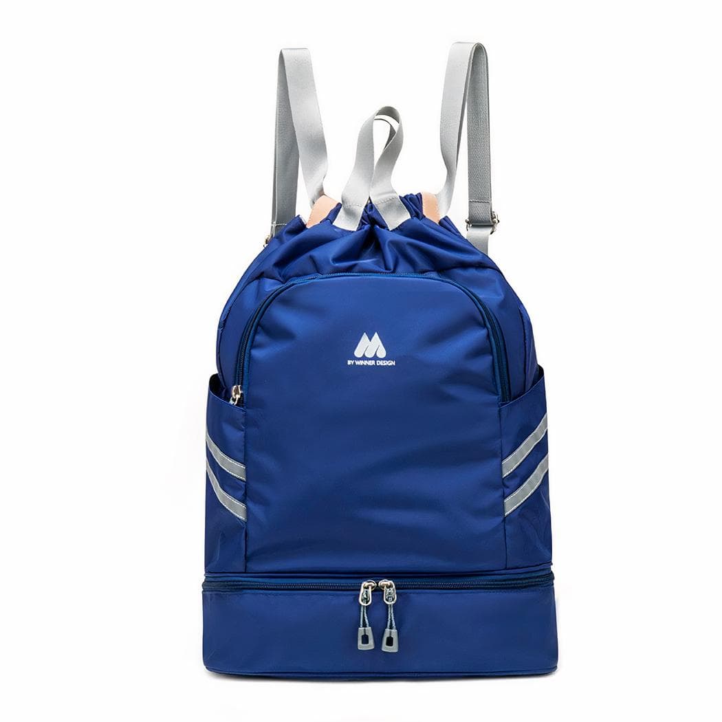 Sac à dos natation avec compartiment chaussures - bleu