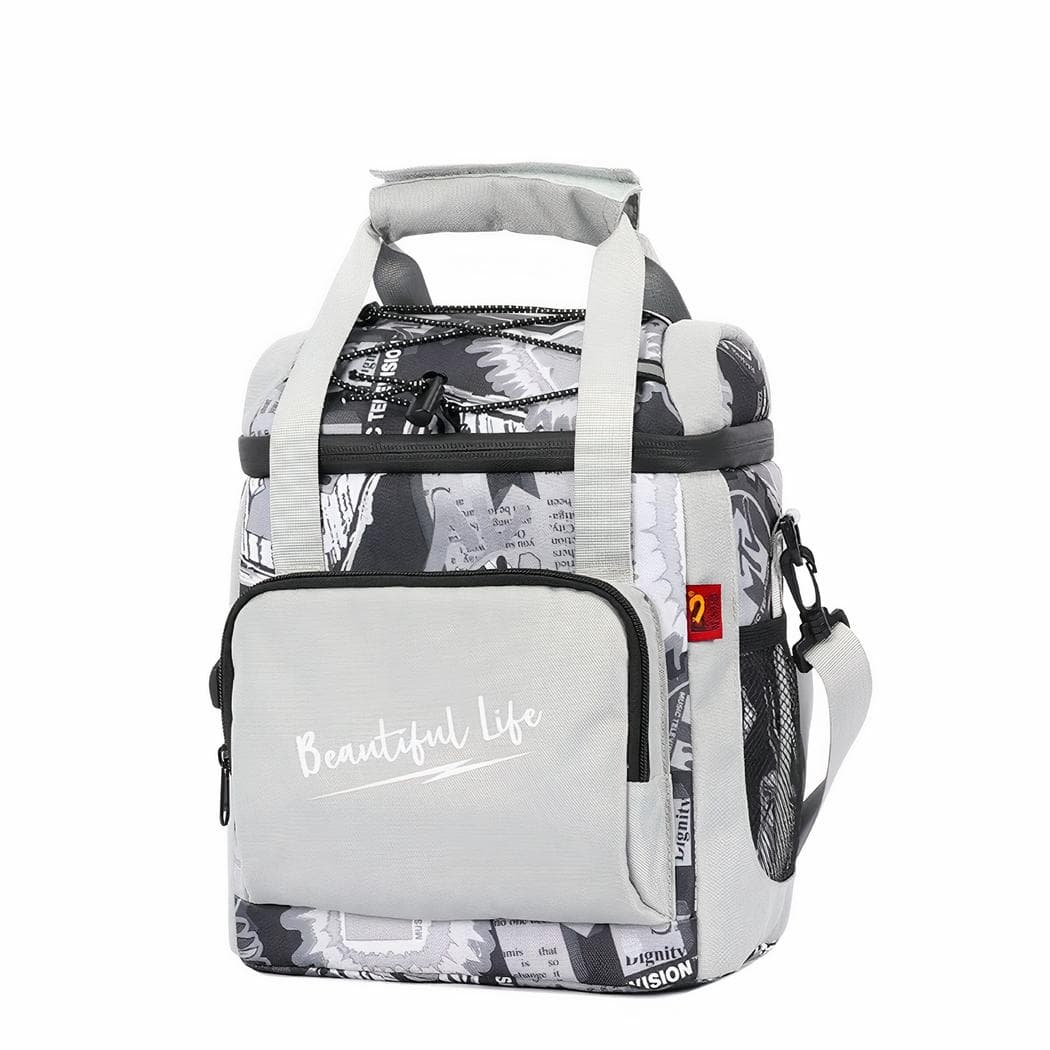 Sac à dos isotherme étanche et portable - gris-militaire