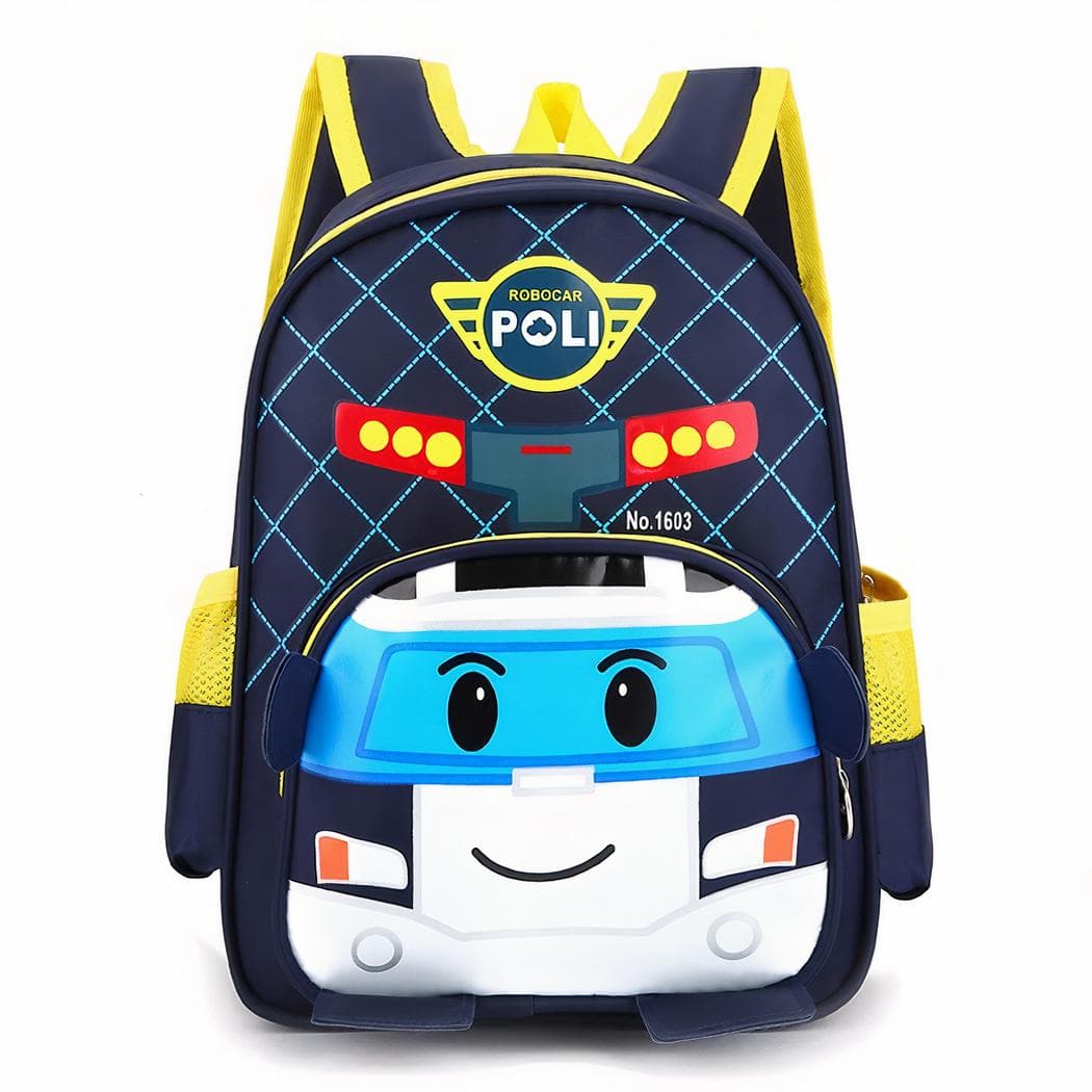 Sac à dos Robocar Poli pour enfant - noir