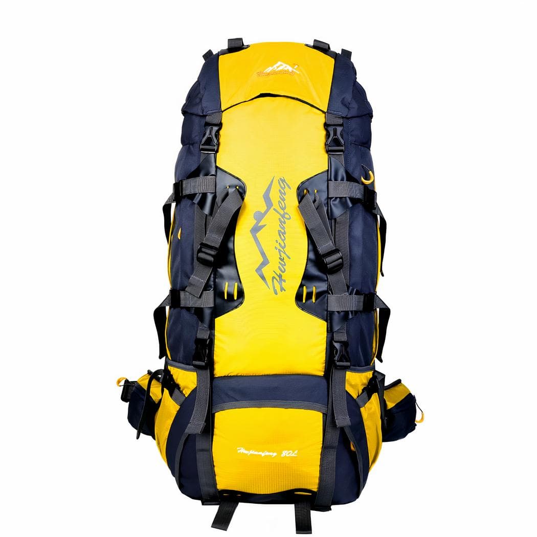 Sac à dos de randonnée étanche - jaune