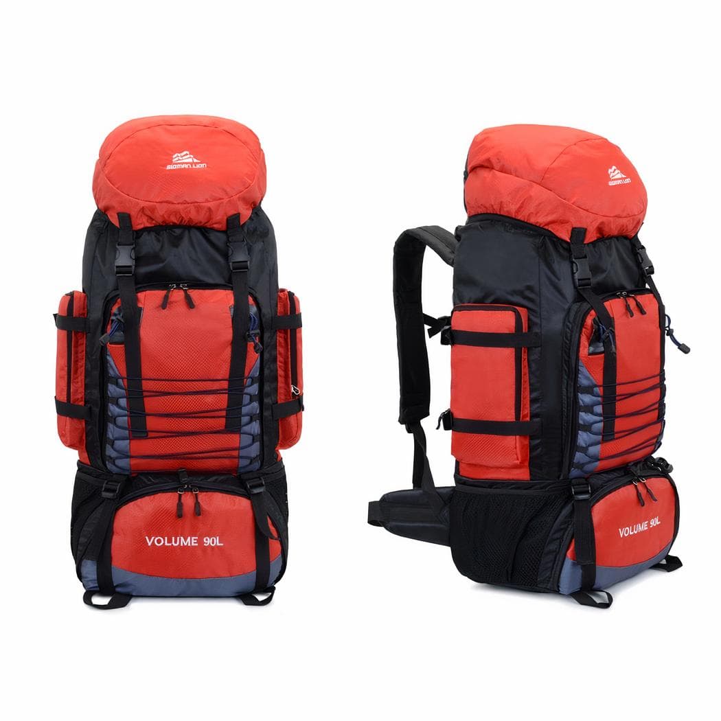 Très grand sac à dos de randonnée - rouge