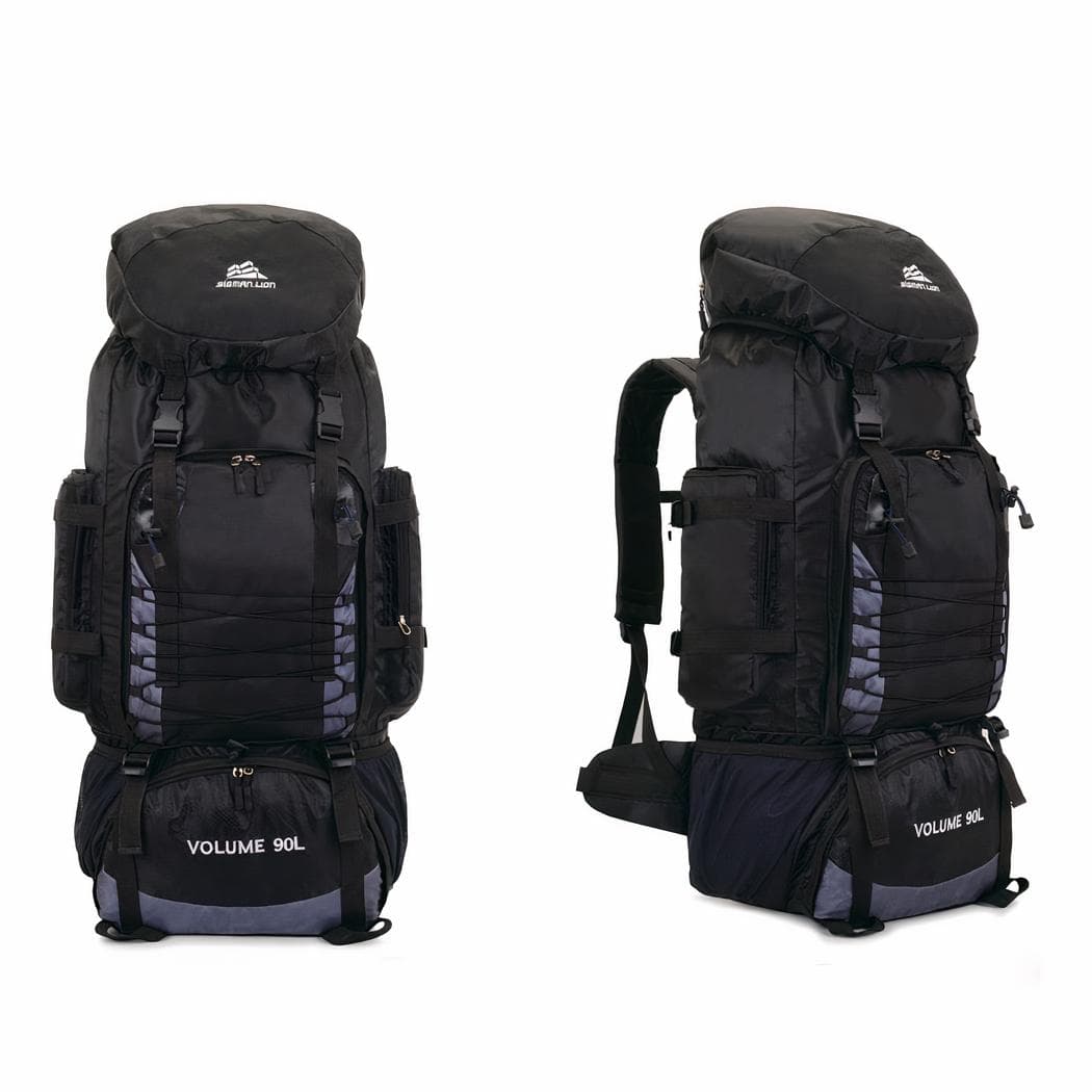 Très grand sac à dos de randonnée - noir