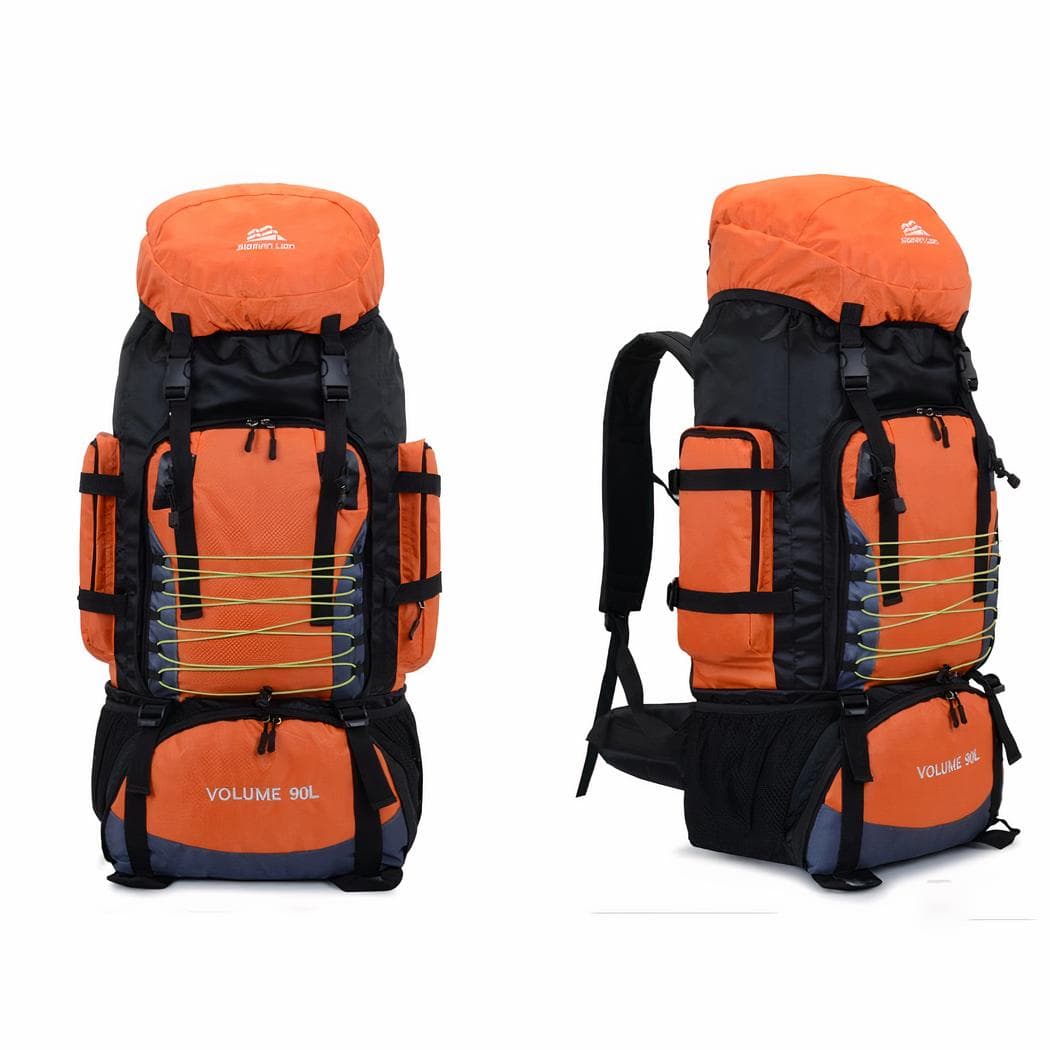 Très grand sac à dos de randonnée - orange