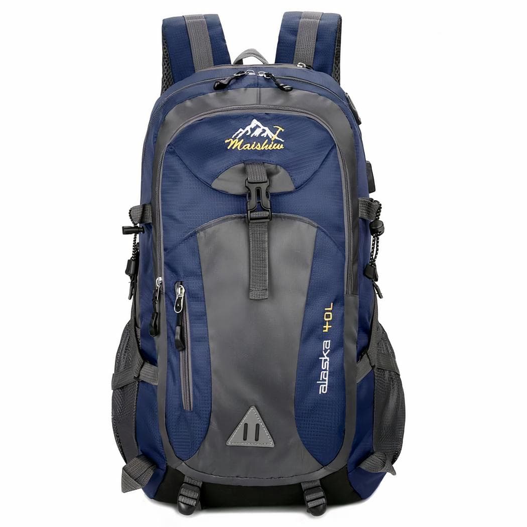 Sac à dos de randonnée prise USB pour batterie externe - bleu-fonce