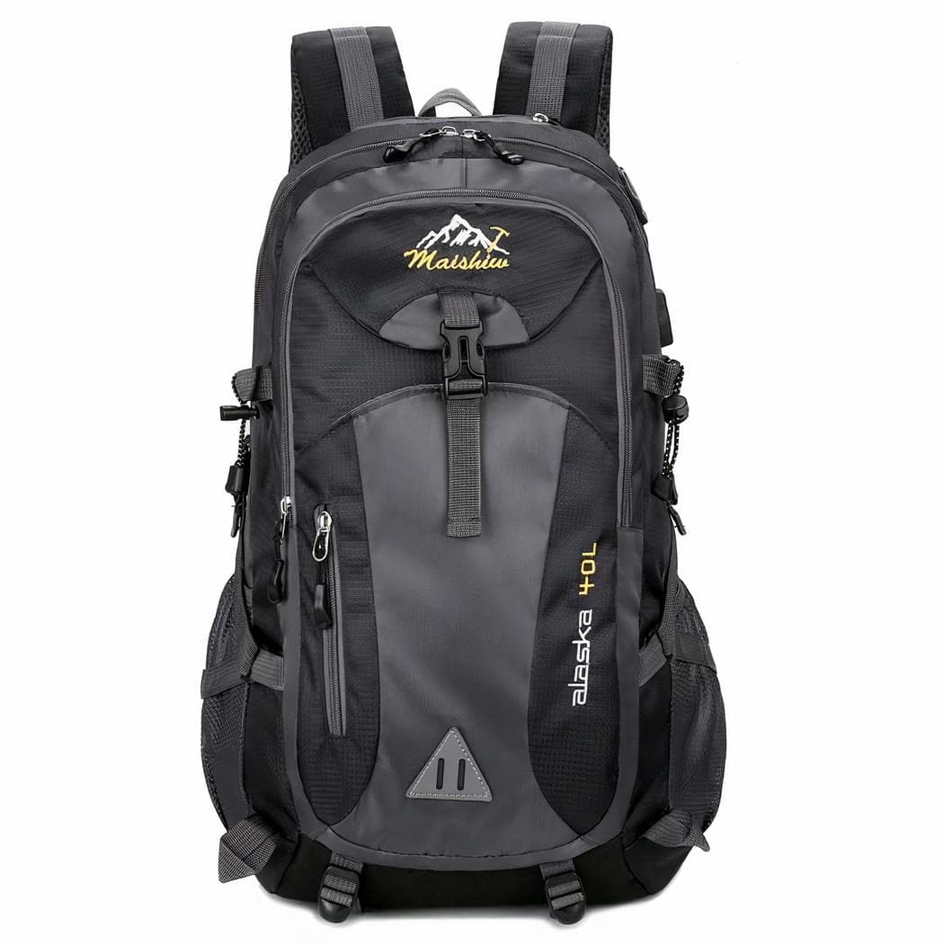 Sac à dos de randonnée prise USB pour batterie externe - noir