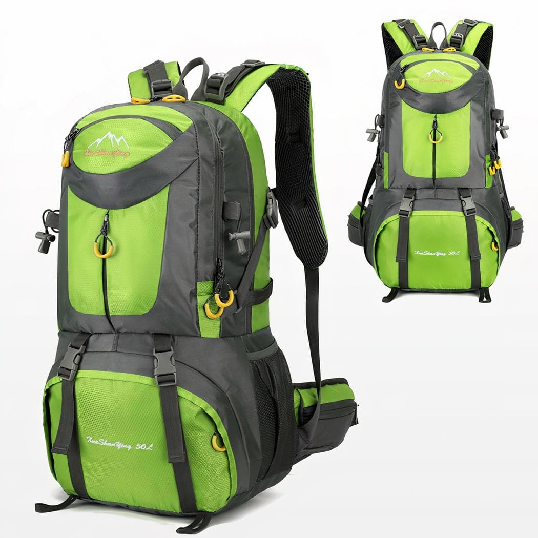 Grand sac à dos de randonnée étanche - vert,l