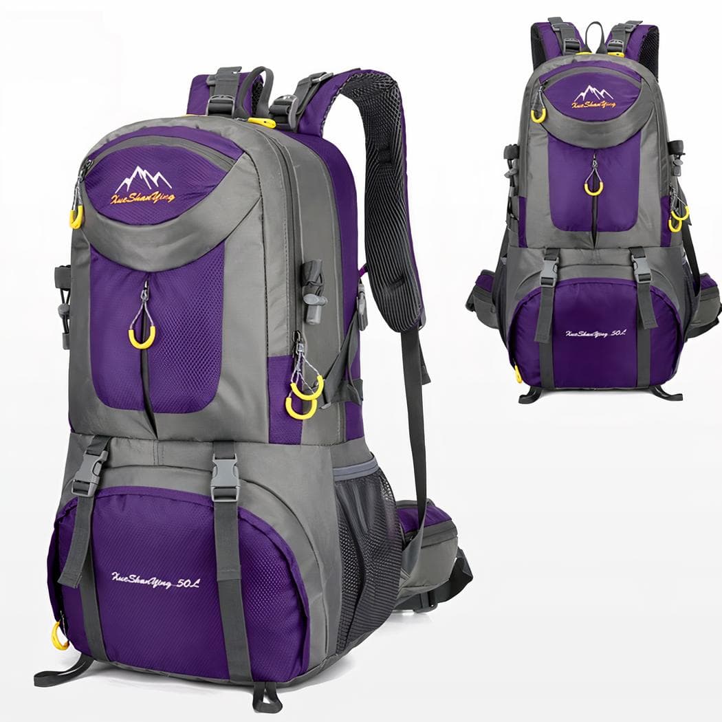 Grand sac à dos de randonnée étanche - violet,m