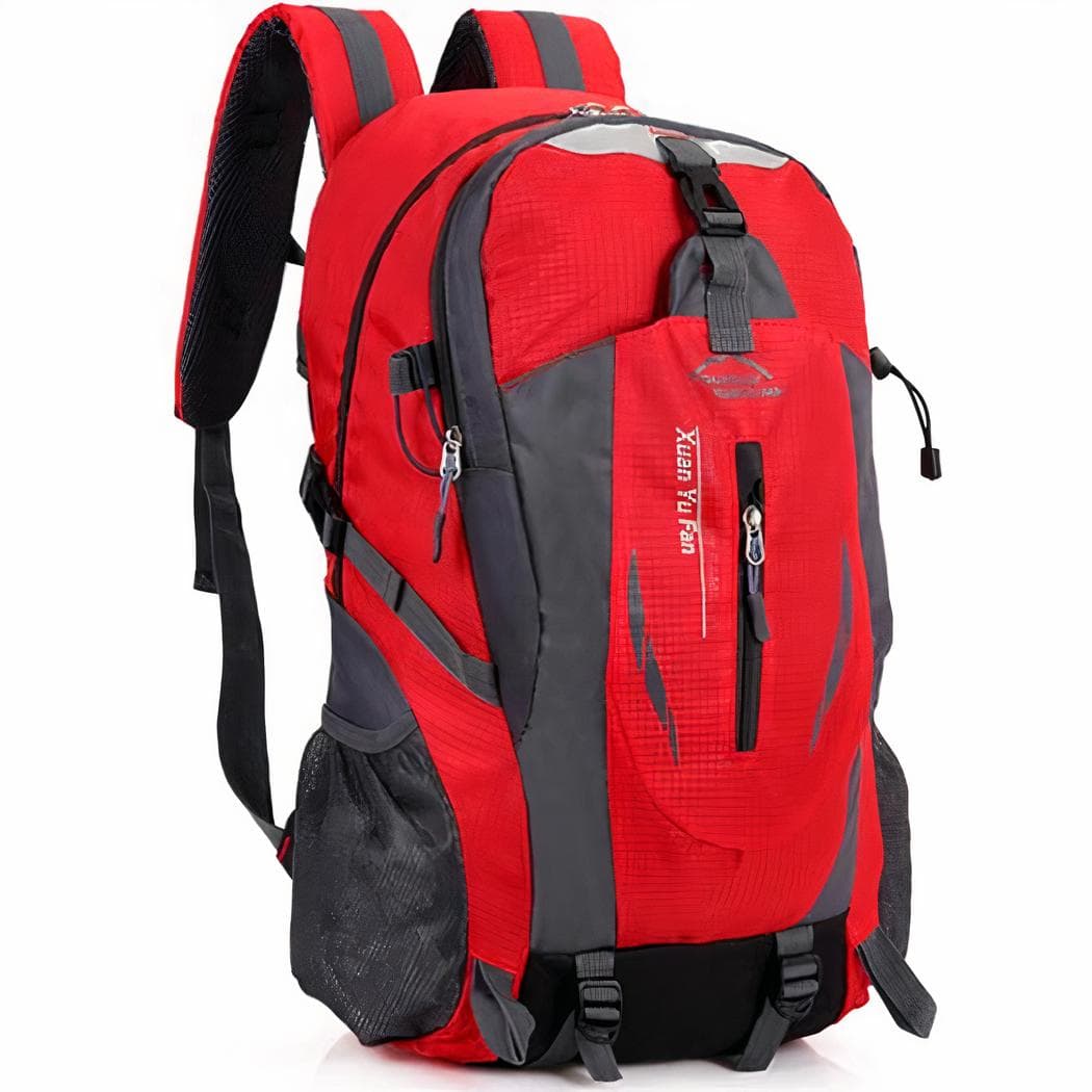 Sac à dos de randonnée couleurs acidulées - rouge