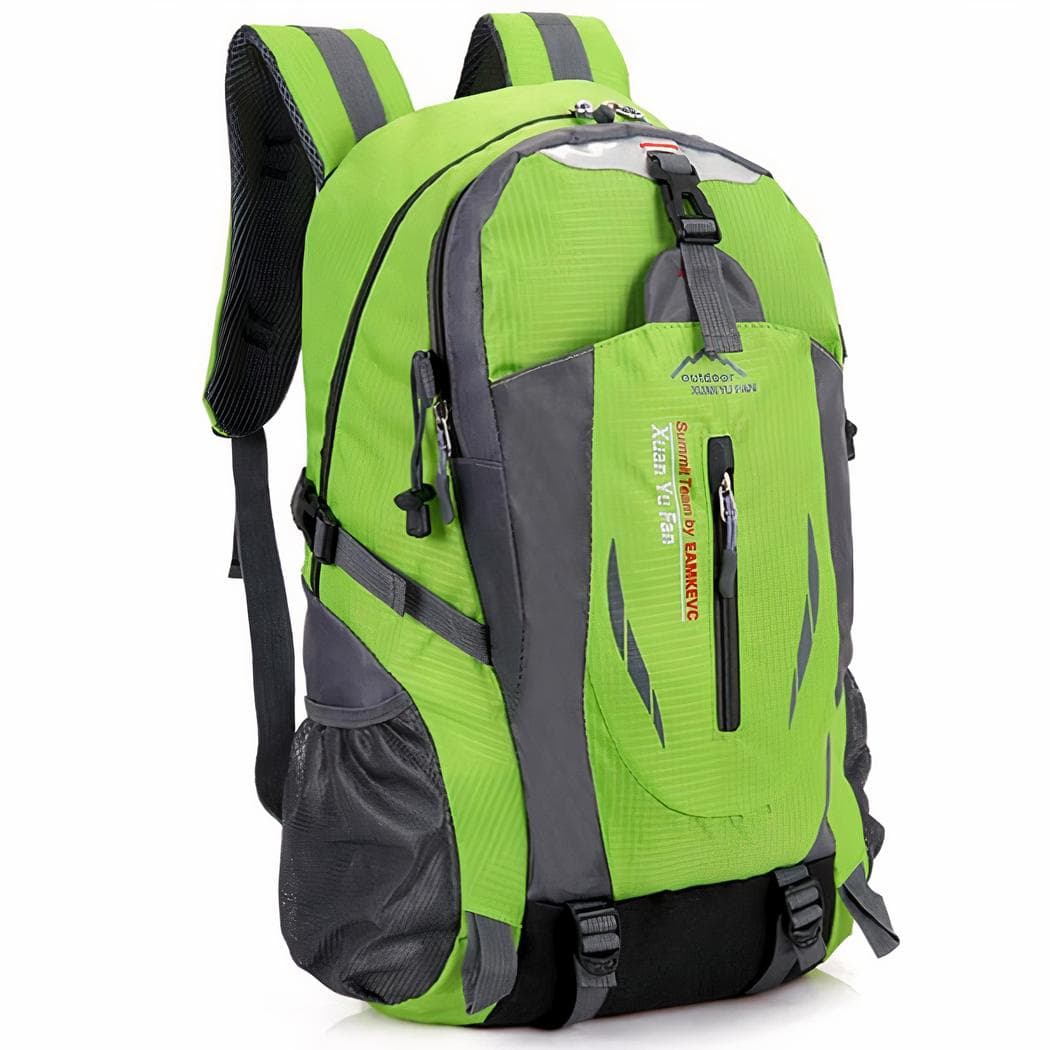 Sac à dos de randonnée couleurs acidulées - vert