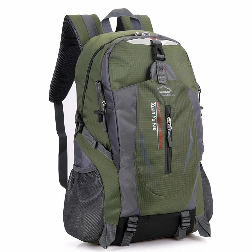 Sac à dos de randonnée couleurs acidulées - gris