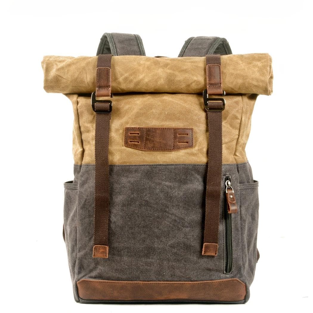 Sac à dos en toile vintage - beige