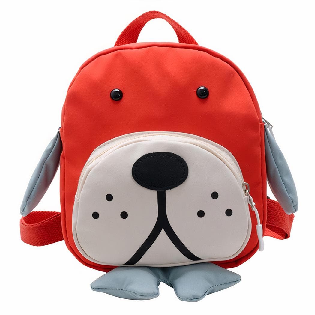 Sac à dos enfant en forme de chien - rouge
