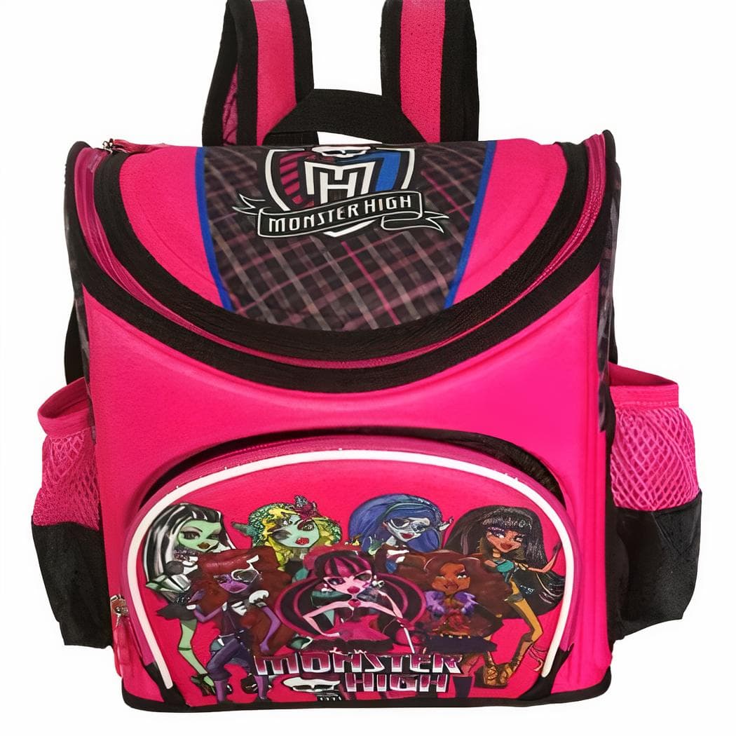 Sac à dos dépliable pour enfant avec différents héros - fuchsia
